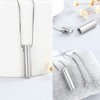 Cylinder Cremation Urn Necklace for Ashes, Cremation Jewelry Memorial Keepsake
