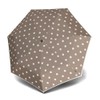 Knirps T.020 Small Manual Pocket Umbrella Dot Art Taupe, Dot