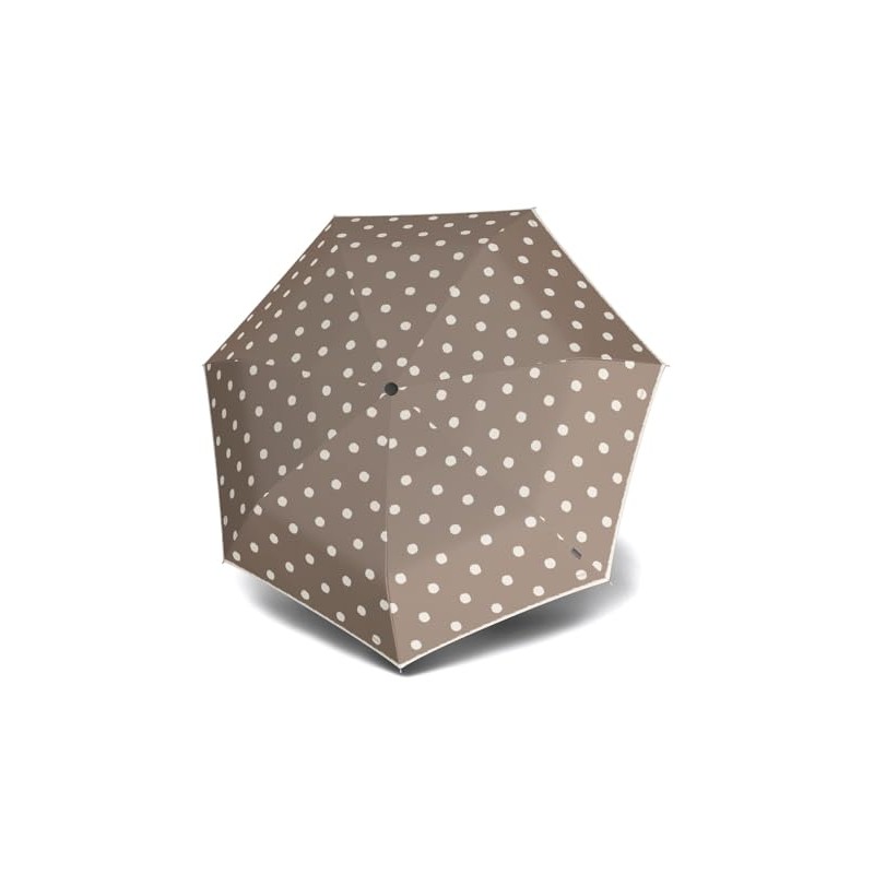 Knirps T.020 Small Manual Pocket Umbrella Dot Art Taupe, Dot