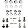 LFPartS - Marco de matrícula de acero inoxidable para motocicleta