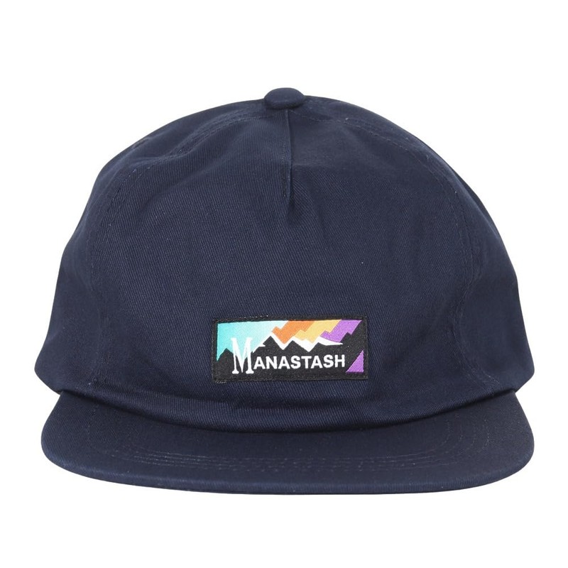 Manastash 792-3974007 Men's Rainbow Logo Cap, 120 navy
