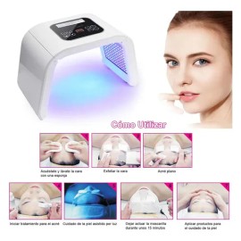Máquina Facial De Máscara Luz Led 7 Colores Terapia Fotones Máscara Led 7 Colores Facial Y Cuerpo Fototerapia Rejuvenece