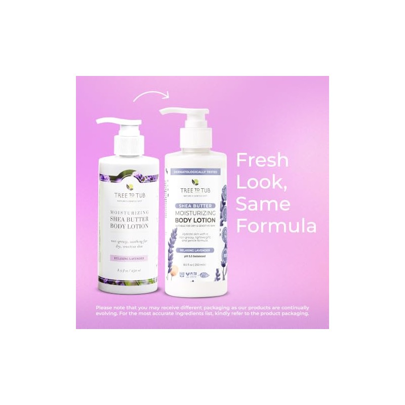 pH 5.5 Balanced Lavender Lotion For Sensitive Skin With Eco-Friendly
