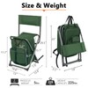 PORTAL Backpack Cooler Chair Fishing Chairs with Backrest Folding Camping