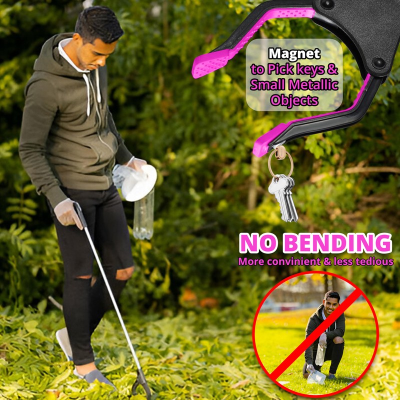 HATAF® 24inches Litter Picker, Grabber Stick, Helping Hand Grabbers for