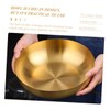 KICHOUSE Elegant 304 Stainless Steel Salad Bowl Mix Serve Fruit