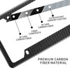 Real Carbon Fiber License Plate Frame, High Gloss Finish License