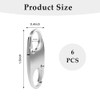 6Pcs Zipper Locks,Zipper Lock Clips,Theft Deterrent Detachable Zipper Clips Suitcase