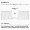 sourcing map AlTiSin Centre Drill Bit 6 mm 6 mm