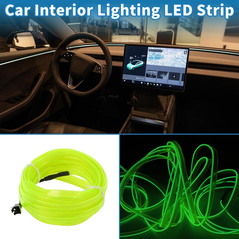 A ABSOPRO 5m EL Wire Cable LED Glow String Light