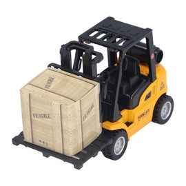 LUCKDANO Alloy Forklift Construction Toy with Liftable Design for Kids 3 Years Old and Up, Pull Back Function, Engineering Vehicle Model for Playtime Fun