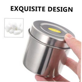 CIYODO Pack of 2 Stainless Steel Storage Tank, Home Storage Container, Cylinder Cans, Storage Container, Household Storage Container