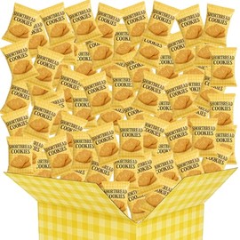 Shortbread Cookies Gourmet Butter Treats, Individually Wrapped - Breakfast Tea Coffee School Office Party Holiday Gift 30 Bags (6 Cookies Per Pack) 180 Total Pieces