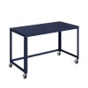Space Solutions 48-inch Wide Mobile Metal Desk, Navy Navy N/A