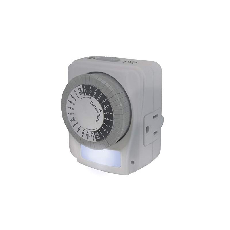 Prime Wire & Cable TNINL2412 1-Outlet 24 Hour Electro Mechanical