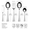 Gourmet Basics by Mikasa Contempo 45-Piece Stainless Steel Flatware Set,