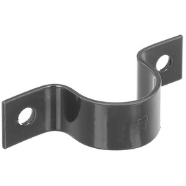 Alberts 655556 Pipe Clamp | Screw-On | Anthracite Metallic Plastic-Coated | for Post Diameter 34 mm