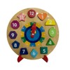 Wooden Clock for Children Wooden Puzzle Clock Game Montessori Wooden