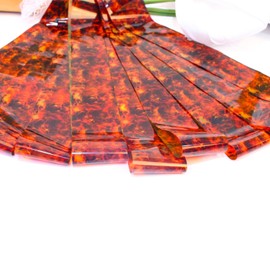 JERCLITY 10 Rolls Flame Nail Foil Transfer Sticker Kit Nail Foil Sheets Foil Nail Art Decals Nail Foil Transfer Stickers Foil Nail Wraps for Foil Nail Art（OrangeRed）