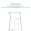 stonylab Glass Beaker, High Borosilicate Glass Triangular Beaker with Spout,