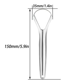 Tongue Scraper Stainless Steel, Tongue Cleaner, Fresh Breath Care Scraper, Great for Oral Care