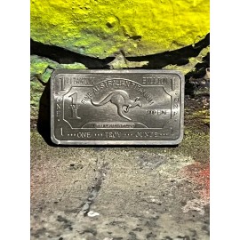 Ansen Craft 1 TROY OUNCE/OZ .999 Pure Titanium Kangaroo Bullion Ingot Bar- 31g Fine Titanium