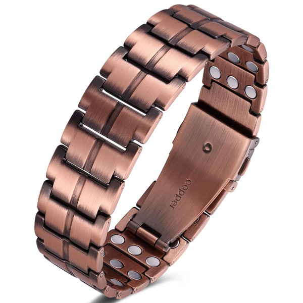 Jeracol 99% Copper Bracelet for Men, Magnetic Bracelet Men with