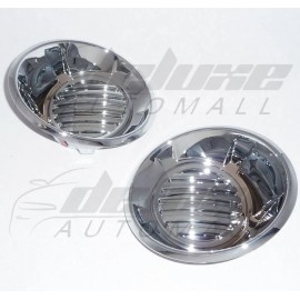 DA Chrome "Stick-On" Fog Light Trims Covers FIT Chevy Camaro LS 2010 2011 2012 2013