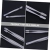 TEHAUX 6pcs Stainless Steel Stamp Tweezers for Precision Stamping and