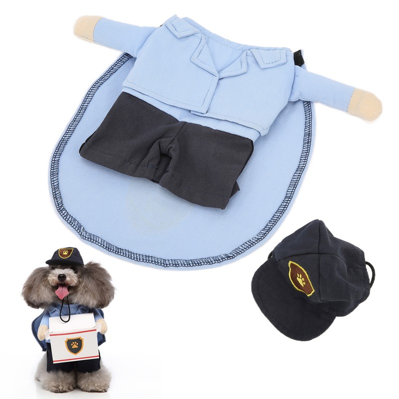 Pet Mail Carrier Costume Soft Funny Costumes Pet Suit with