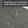 Lashuma Copenhagen XXL Men's Sauna Towel, 85 x 200 cm,