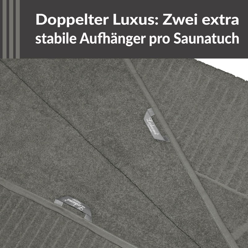 Lashuma Copenhagen XXL Men's Sauna Towel, 85 x 200 cm,
