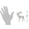 The Bridge Collection Silver Deer Ornament - Buck with Antlers
