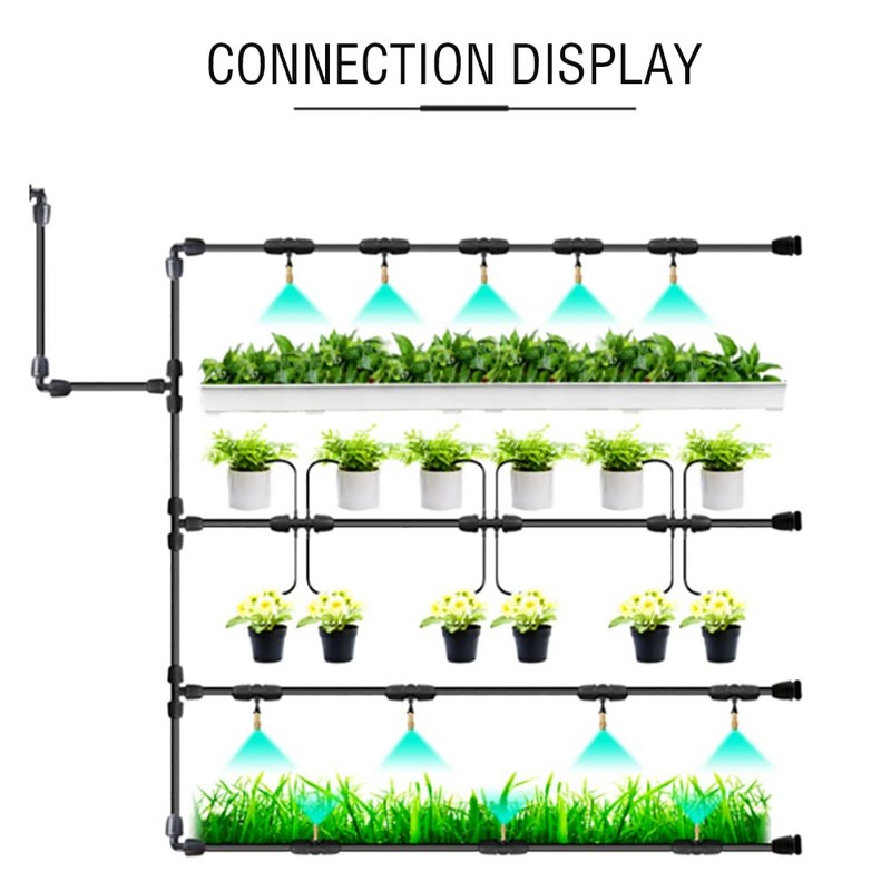 CTRICALVER 6 pcs Barbed Reducing 6-Way Connectors Drip Irrigation, 1/2