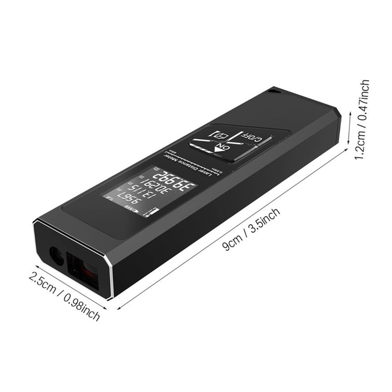 Laser Distance Measure with LCD Backlight 131 Feet High Accuracy
