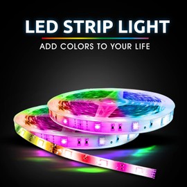 WBM Smart 32.8 Ft. LED Strip Lights for Home, Kitchen, Room, Bedroom, Bar with 44 Keys IR Remote Control