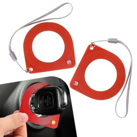 yorpyep Car Key Coil Tester, Anti-theft Coil ECU Detection Induction Chip, 2.67" Highly Sensitive Diagnostic Tool with Lanyard, for Cars with Anti-theft Chip Induction Coil (Red)