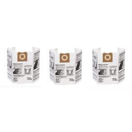 Ridgid VF3502 High Efficiency, Dry Pickup Dust Bags for 12-16 Gallon Ridgid Wet/Dry Vacuums (3 X Pack of 2)