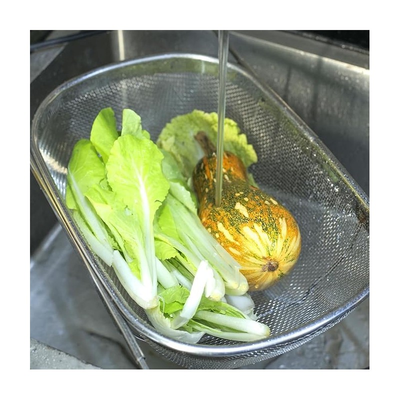 Premium Quality Over The Sink Stainless Steel Oval Colander with