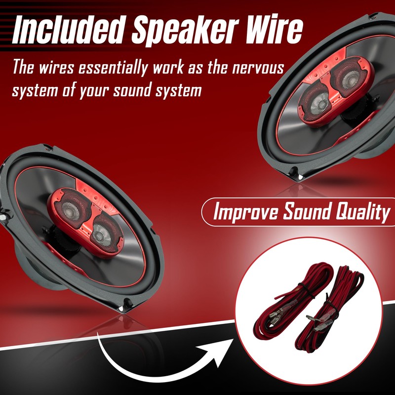 MB Quart XK2-169 6x9-Inch 300 Watt 2-Way Coaxial Speaker System