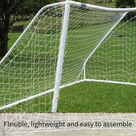 Goal Net 3 x 2.3 x 2 m Football Goal Net Replacement Net Goalkeeper Net Football Net Sports Replacement Football Goal Post Net Polypropylene Fibre Sports Game Training Tools