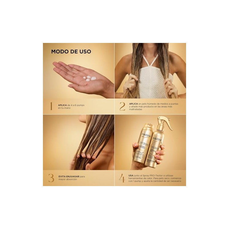 Pantene PRO-Rescue Regeneración Molecular Tratamiento Leave-In sin enjuague 150 ml