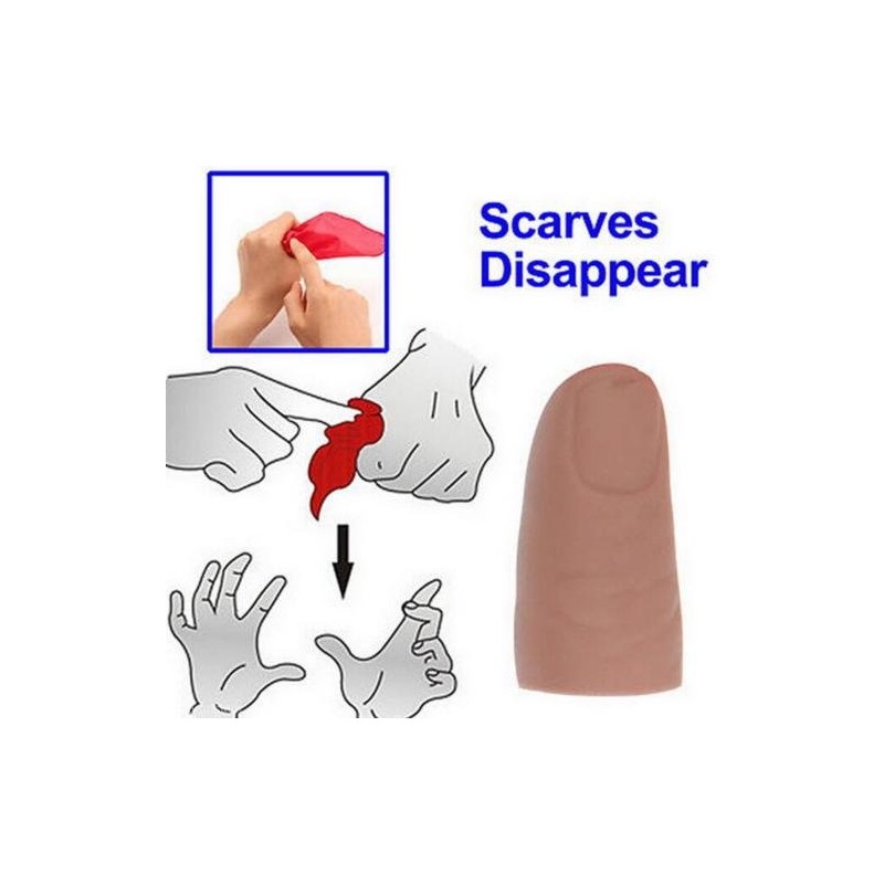 MilesMagic Magician's Rubber Thumb Tip with Silk Close Up Trick