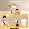 Modern Flush Mount Ceiling Light 11.8 Inch, LED Ceiling Light