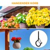 MOGADEE® Screw Hooks, Black, Hooks for Screwing 20 Pieces Ceiling