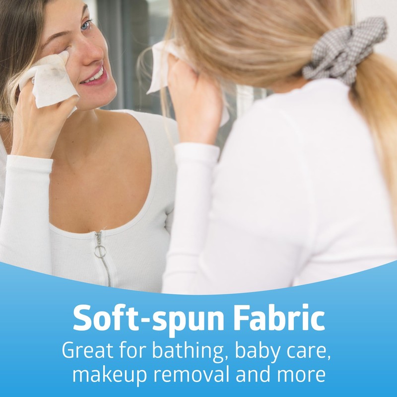 Medline Ultrasoft Absorbent Dry Cleansing Wipes, Hypoallergenic and Fragrance-Free, 10"
