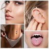 Yolev 31 Piece Plastic Nose Piercing Set Transparent Ear Piercings