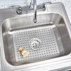 IDesign Plastic Kitchen Sink Protector Grid for Kitchen, Bathroom, Basement,