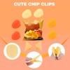 8Pcs Cute chip Clips Food Bag Sealer Potato Shaped Funny