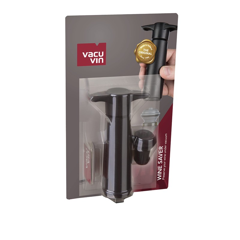 VACUVIN Wine Storage Equipment V-15 Black & V-5 Set (Includes